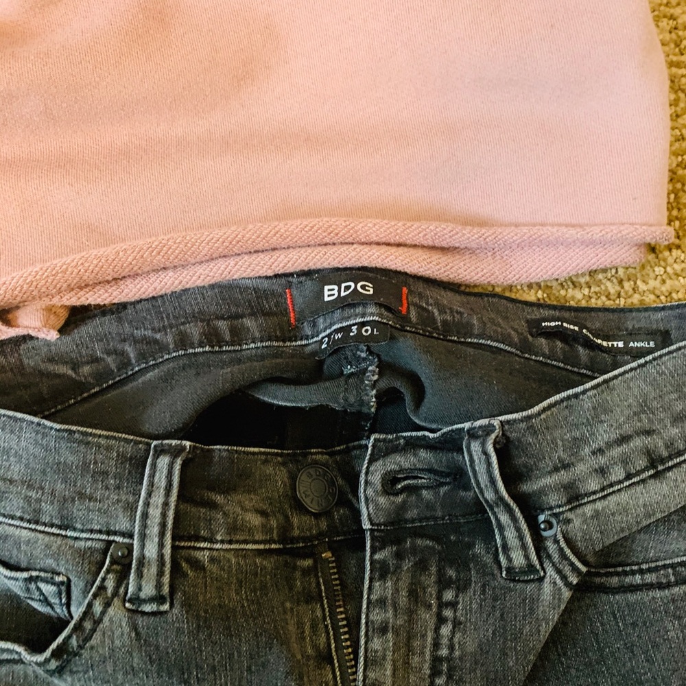 BDG Aztec Embroider High Rise Cigarette Jeans - Picture 7 of 9